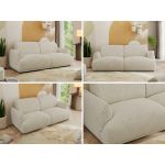 Sofa PUNTA - kremowy, struktura