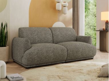 Sofa PUNTA - szary, struktura