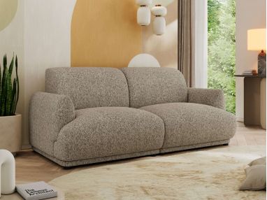 Sofa PUNTA - ciemnobeżowy, struktura