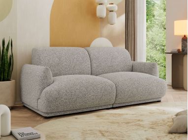 Sofa PUNTA - jasnoszary, struktura