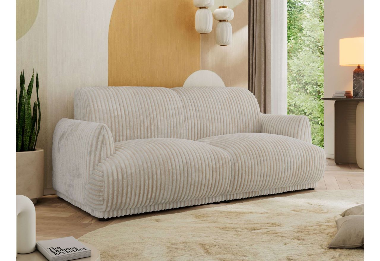 Sofa PUNTA - beżowy, sztruks