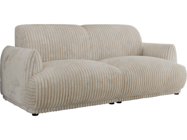 Sofa PUNTA - beżowy, sztruks