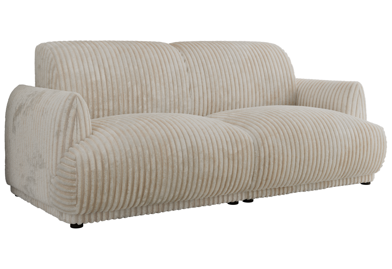 Sofa PUNTA - beżowy, sztruks