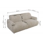 Sofa PUNTA - beżowy, sztruks