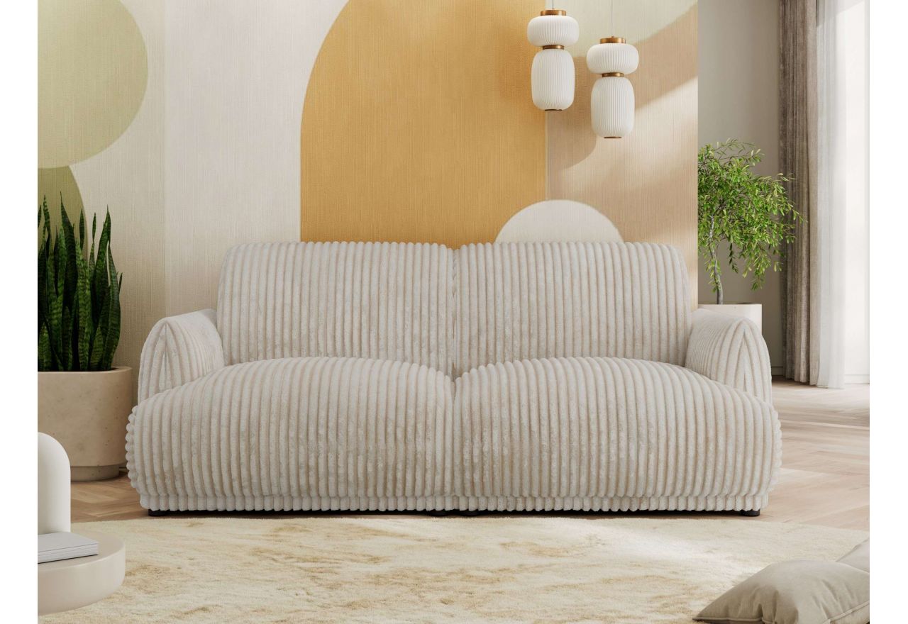 Sofa PUNTA - beżowy, sztruks
