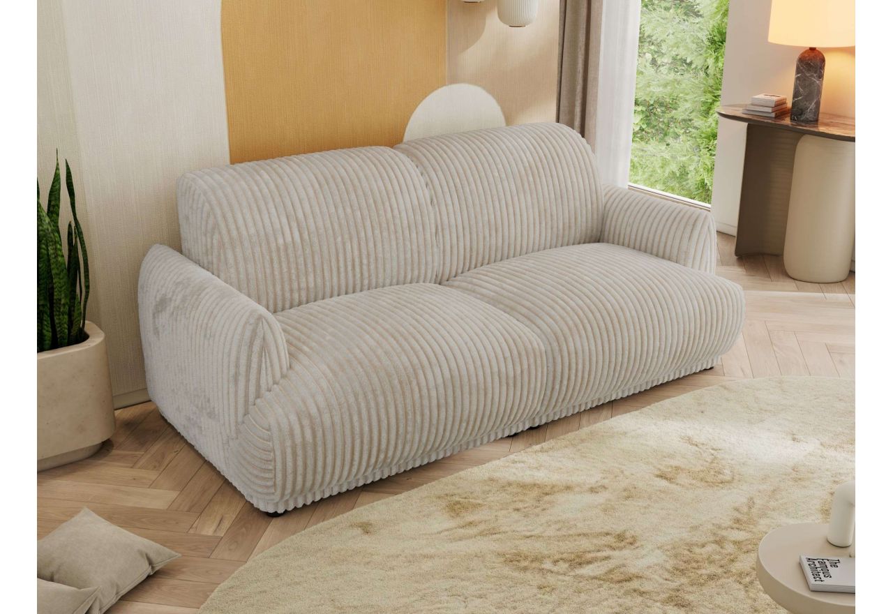 Sofa PUNTA - beżowy, sztruks
