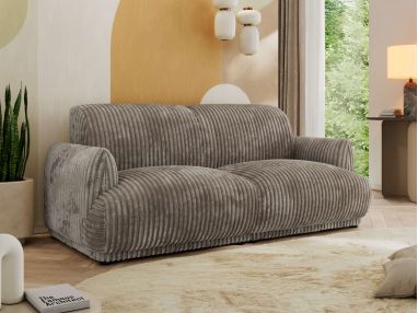 Sofa PUNTA - jasnobrązowy, sztruks