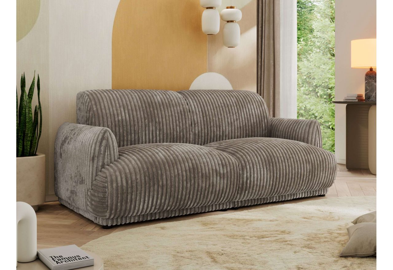 Sofa PUNTA - jasnobrązowy, sztruks