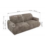 Sofa PUNTA - jasnobrązowy, sztruks