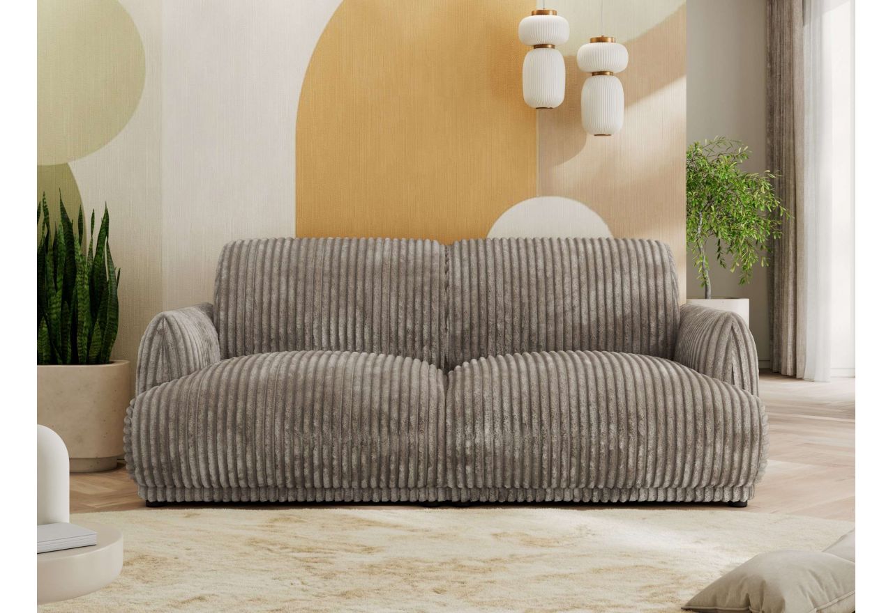 Sofa PUNTA - jasnobrązowy, sztruks