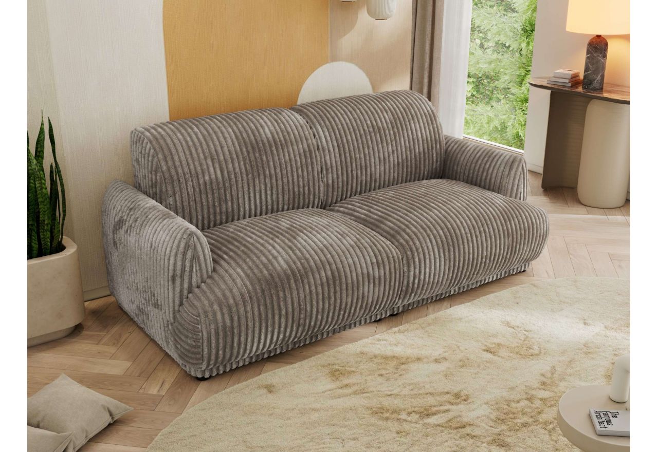 Sofa PUNTA - jasnobrązowy, sztruks