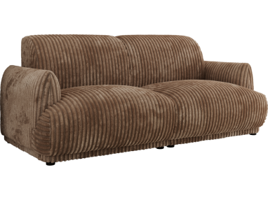 Sofa PUNTA - brązowy, sztruks