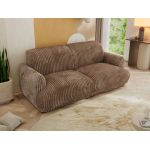 Sofa PUNTA - brązowy, sztruks