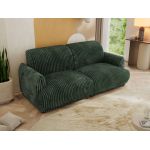 Sofa PUNTA - ciemnozielony, sztruks