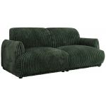 Sofa PUNTA - ciemnozielony, sztruks