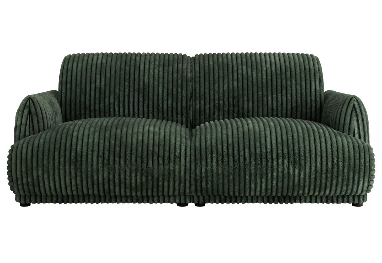 Sofa PUNTA - ciemnozielony, sztruks