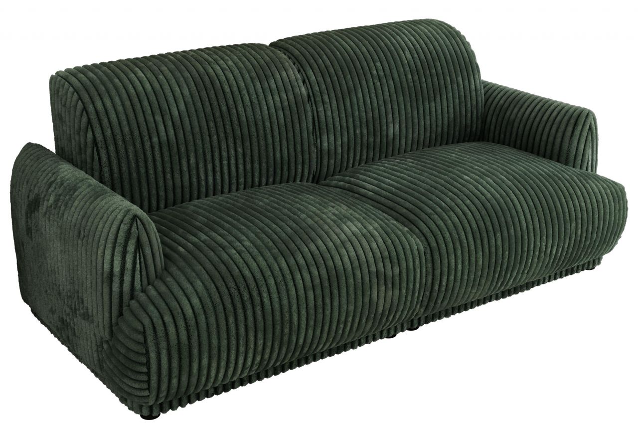 Sofa PUNTA - ciemnozielony, sztruks