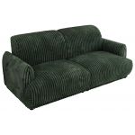 Sofa PUNTA - ciemnozielony, sztruks