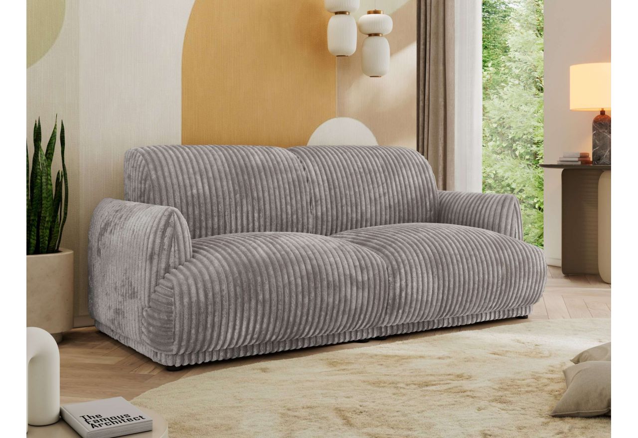 Sofa PUNTA - jasnoszary, sztruks