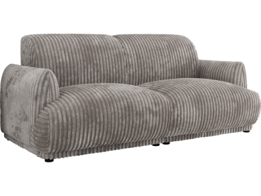 Sofa PUNTA - jasnoszary, sztruks