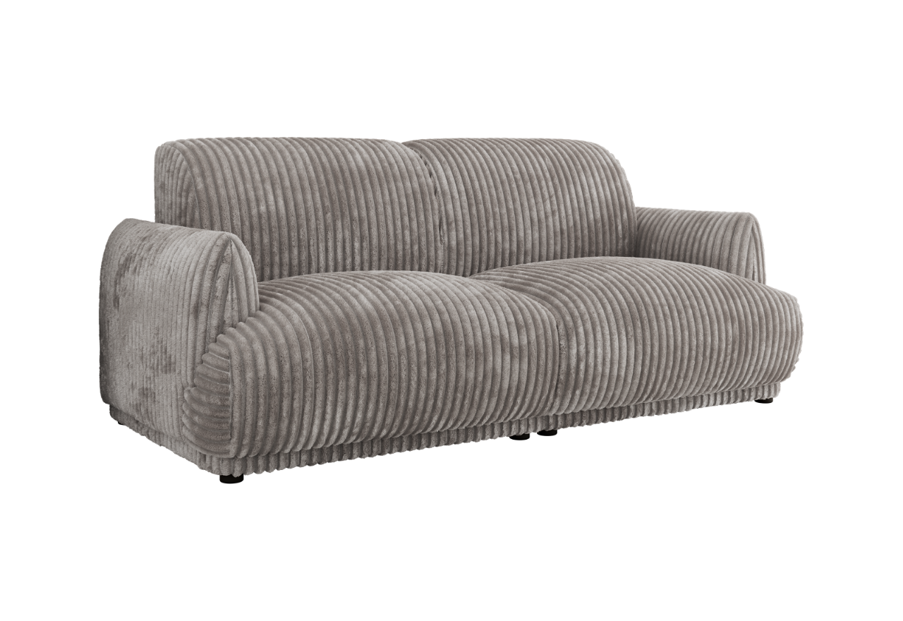 Sofa PUNTA - jasnoszary, sztruks