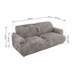 Sofa PUNTA - jasnoszary, sztruks