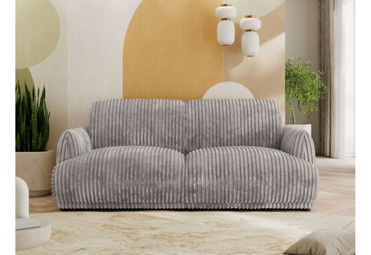 Sofa PUNTA - jasnoszary, sztruks