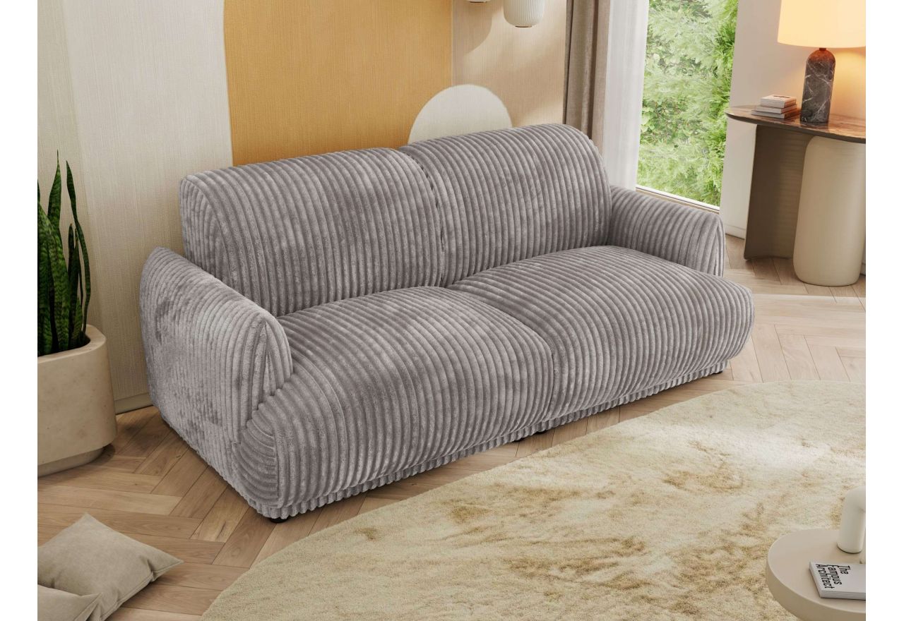 Sofa PUNTA - jasnoszary, sztruks