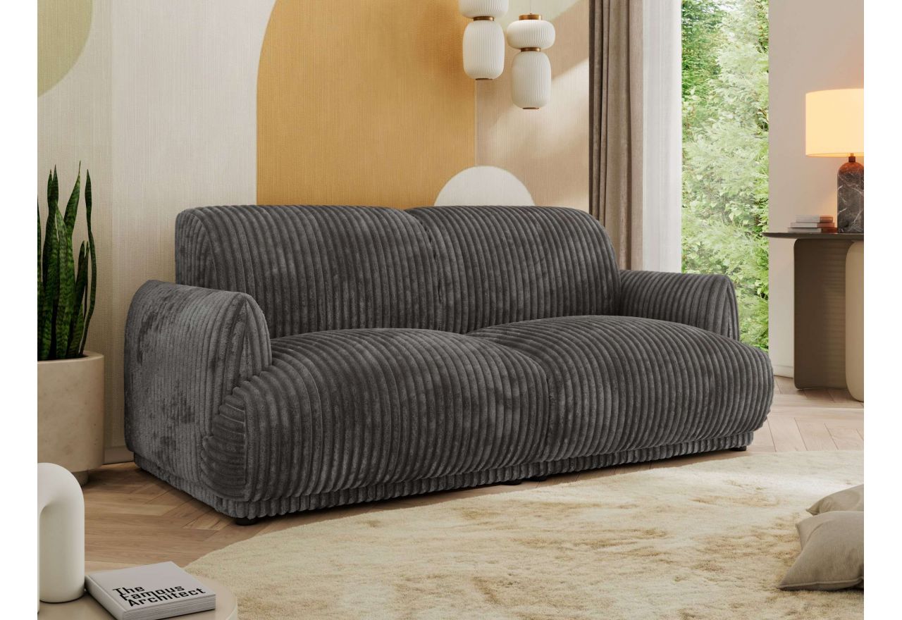 Sofa PUNTA - szary, sztruks