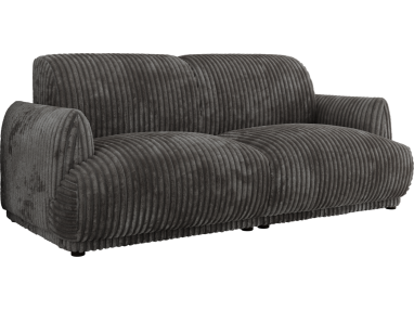 Sofa PUNTA - szary, sztruks