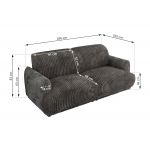 Sofa PUNTA - szary, sztruks