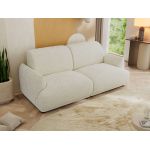 Sofa PUNTA - kremowy, szenil gładki