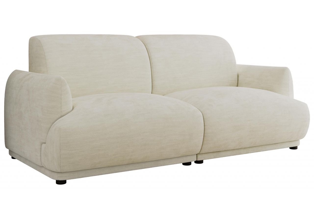 Sofa PUNTA - kremowy, szenil gładki