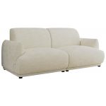 Sofa PUNTA - kremowy, szenil gładki