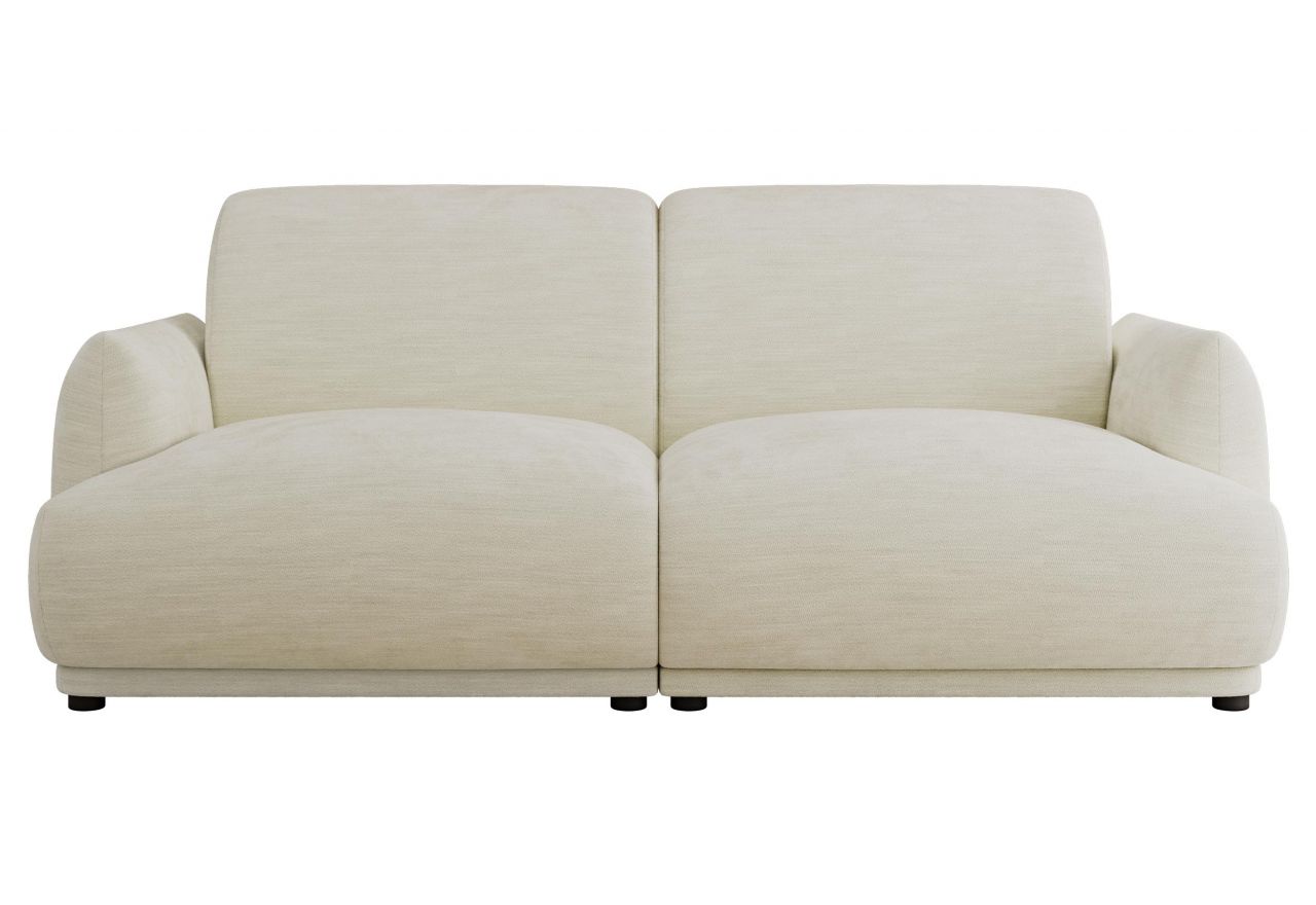 Sofa PUNTA - kremowy, szenil gładki