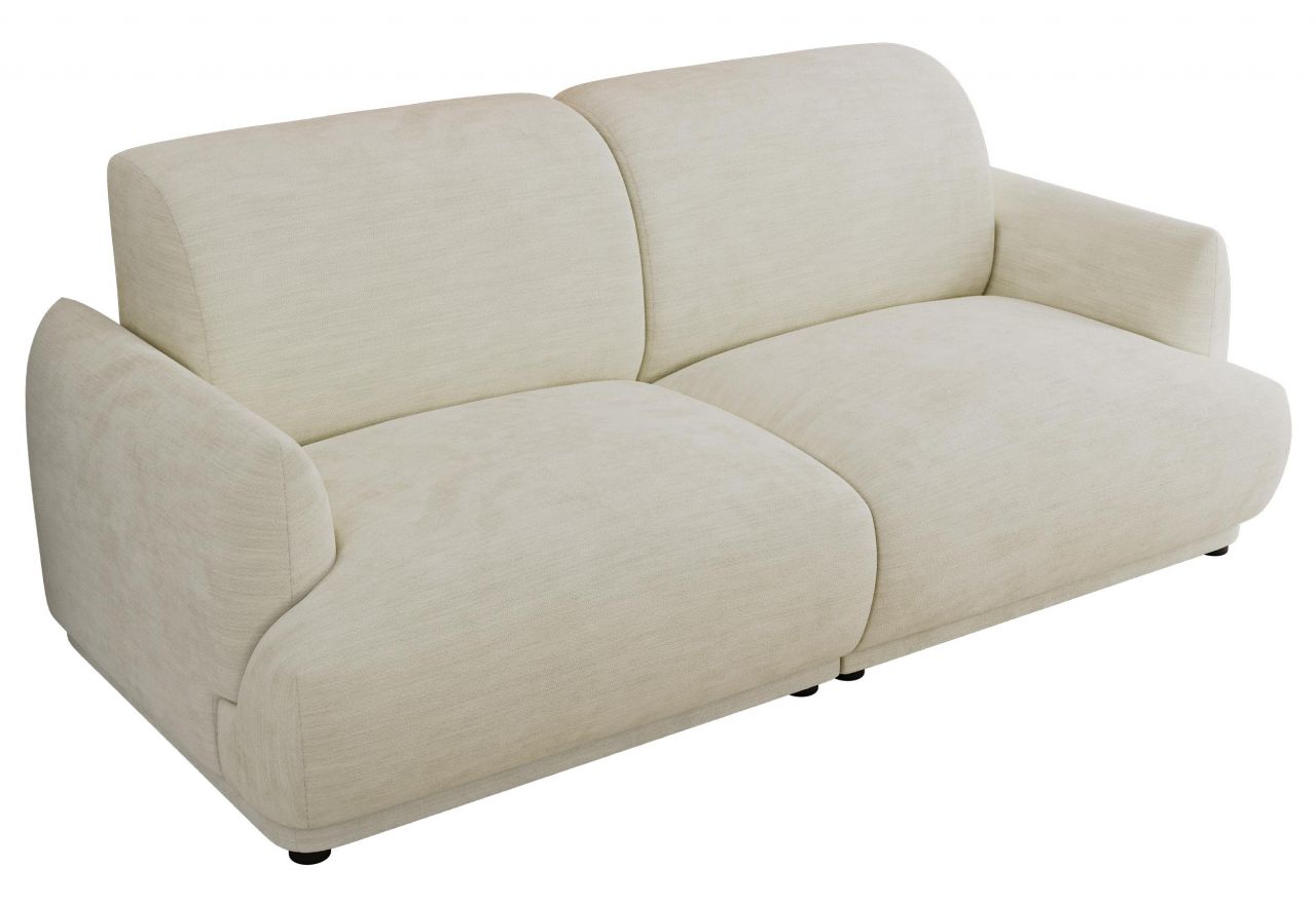 Sofa PUNTA - kremowy, szenil gładki