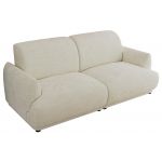Sofa PUNTA - kremowy, szenil gładki