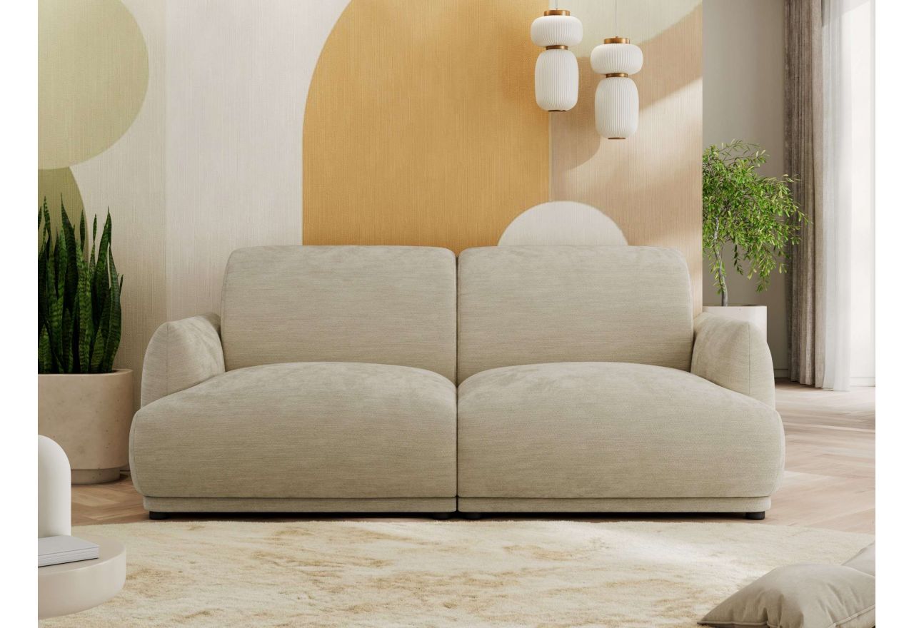 Sofa PUNTA - beżowy, szenil gładki