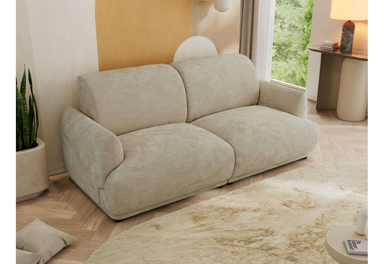 Sofa PUNTA - beżowy, szenil gładki