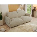 Sofa PUNTA - beżowy, szenil gładki
