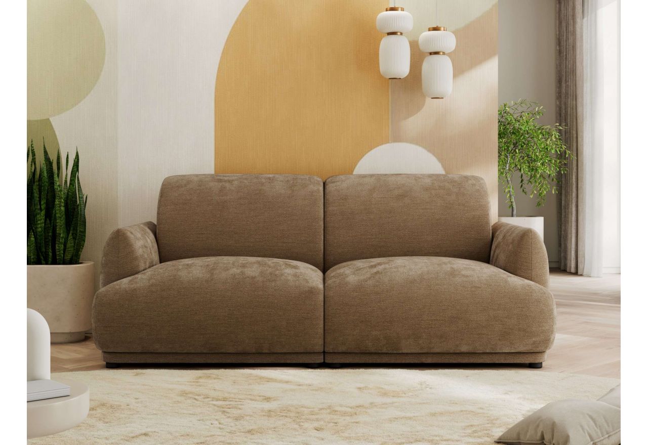 Sofa PUNTA - brązowy, szenil gładki