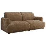 Sofa PUNTA - brązowy, szenil gładki