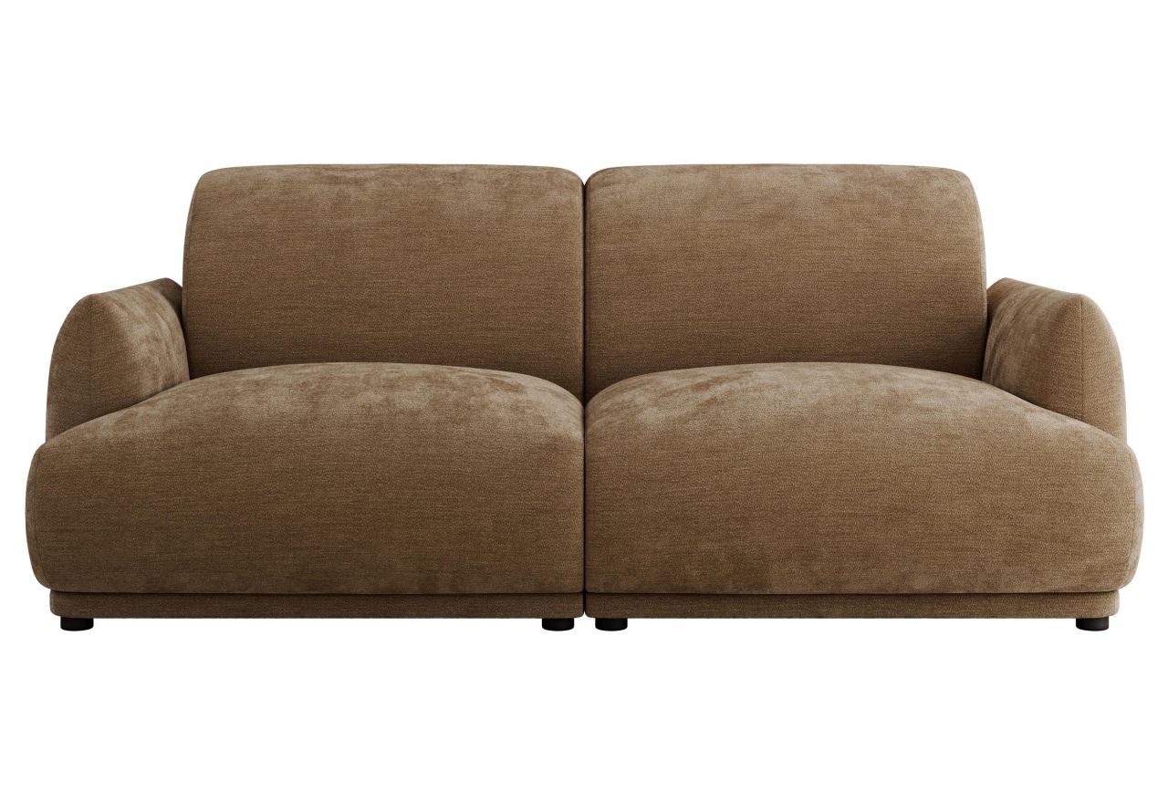 Sofa PUNTA - brązowy, szenil gładki