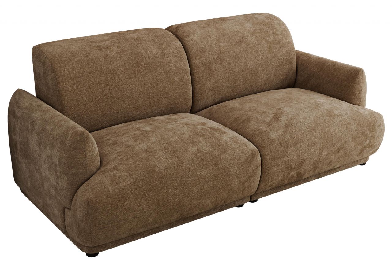 Sofa PUNTA - brązowy, szenil gładki