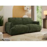 Sofa PUNTA - ciemnozielony, szenil gładki