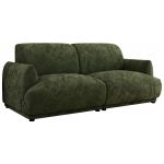 Sofa PUNTA - ciemnozielony, szenil gładki
