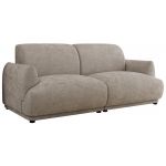 Sofa PUNTA - jasnoszary, szenil gładki