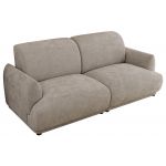 Sofa PUNTA - jasnoszary, szenil gładki