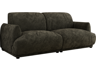 Sofa PUNTA - ciemnoszary, szenil gładki