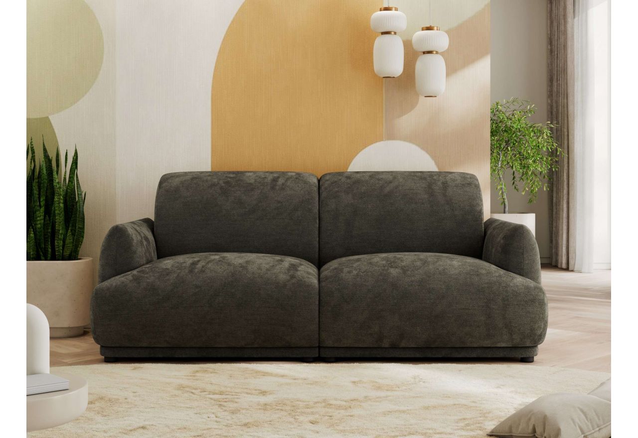 Sofa PUNTA - ciemnoszary, szenil gładki